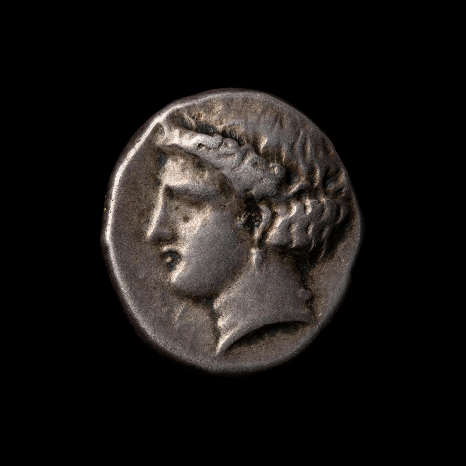 [ANCIENTS] LUCANIA. Metopontum (c. 350 BC). Ar Didrachm. (7.7 g, 20mm).