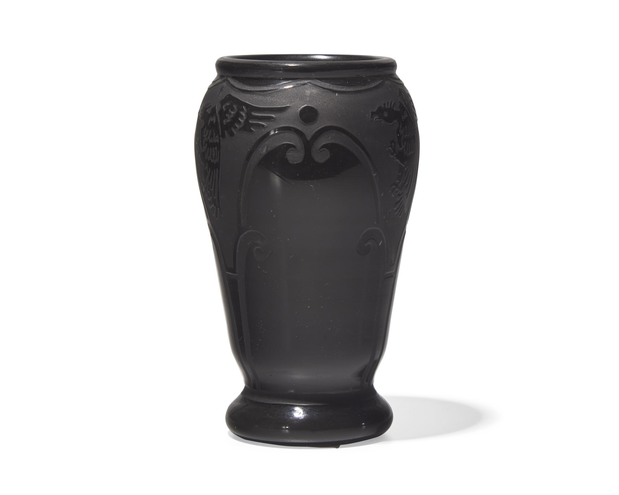 A French Art Deco Opaque Glass Vase