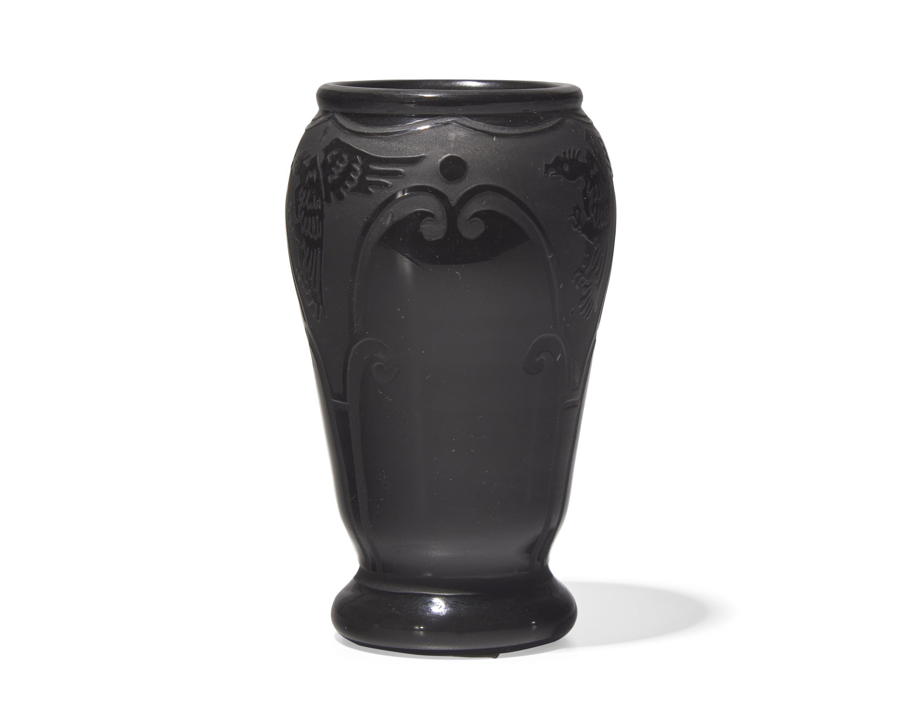 A French Art Deco Opaque Glass Vase