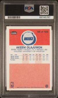 A 1986-87 Hakeem (Akeem) Olajuwon Rookie Basketball Card No. 82 (PSA 9 MINT)