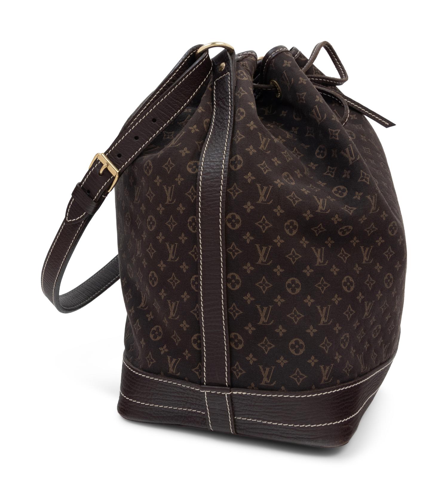 Louis Vuitton Ebene Monogram Mini Lin Noe Bag, 2007
