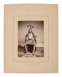 [SHINDLER, Antonio Zeno (1823-1899), photographer]. Photograph of Iron Black Bird, Yankton Dakota. [Washington, DC, 1867].