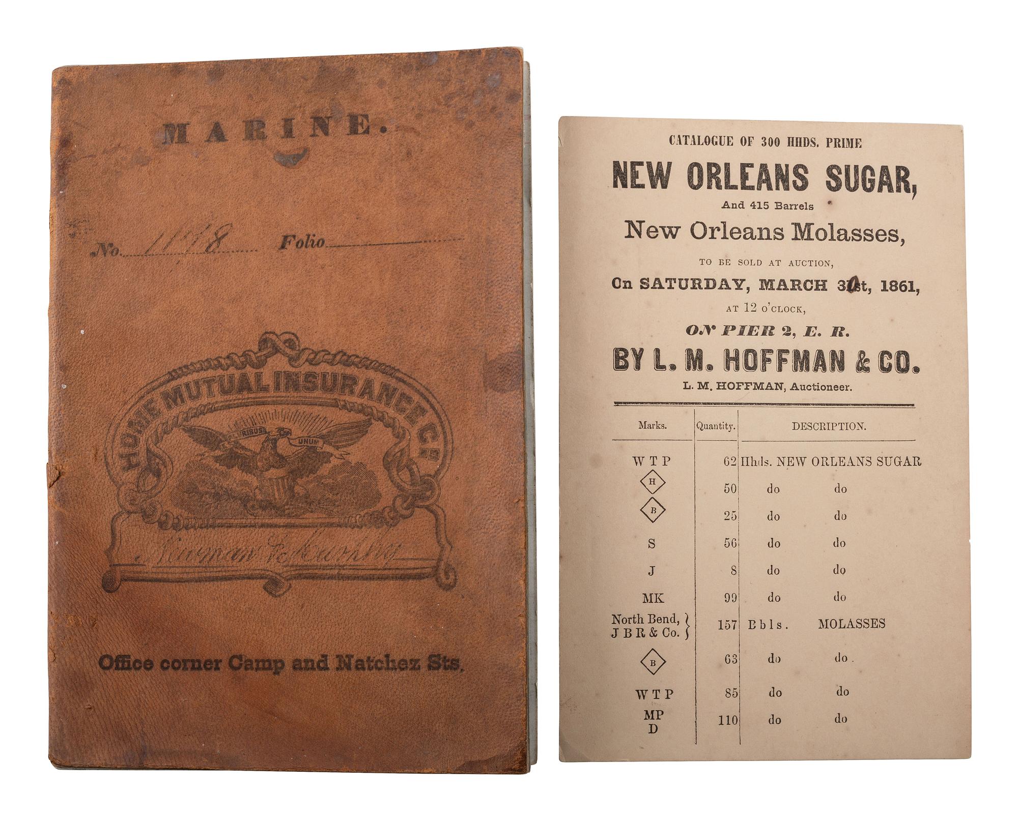 [CIVIL WAR]. Documents associated with Louisiana militia and Confederate Crescent regiments, plus.