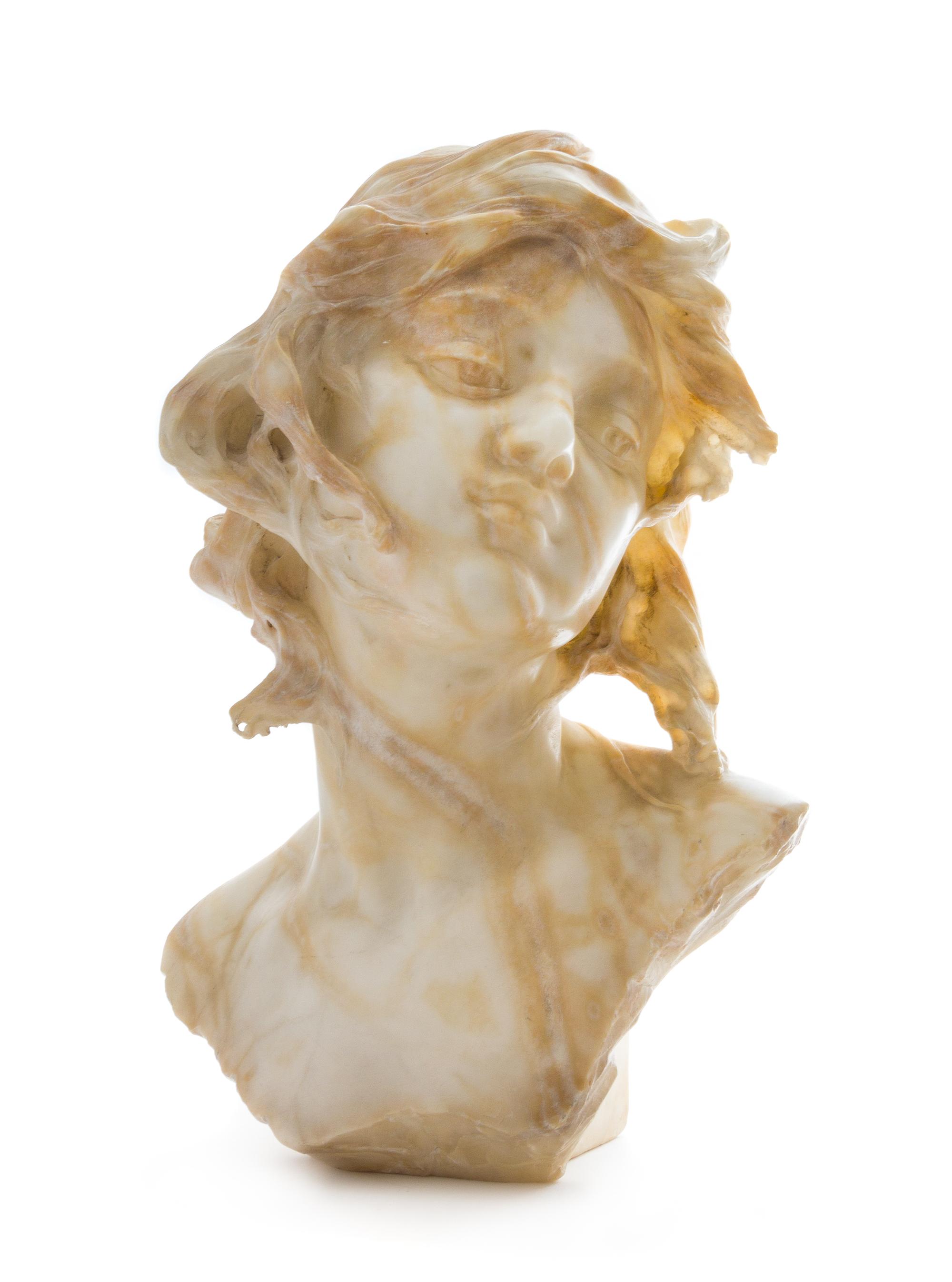 Raffaello Romanelli, (Italian, 1856-1928), Bust of a Girl