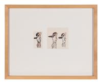 Untitled (Tying Up Hair) , c. 1970 (a pair of works)