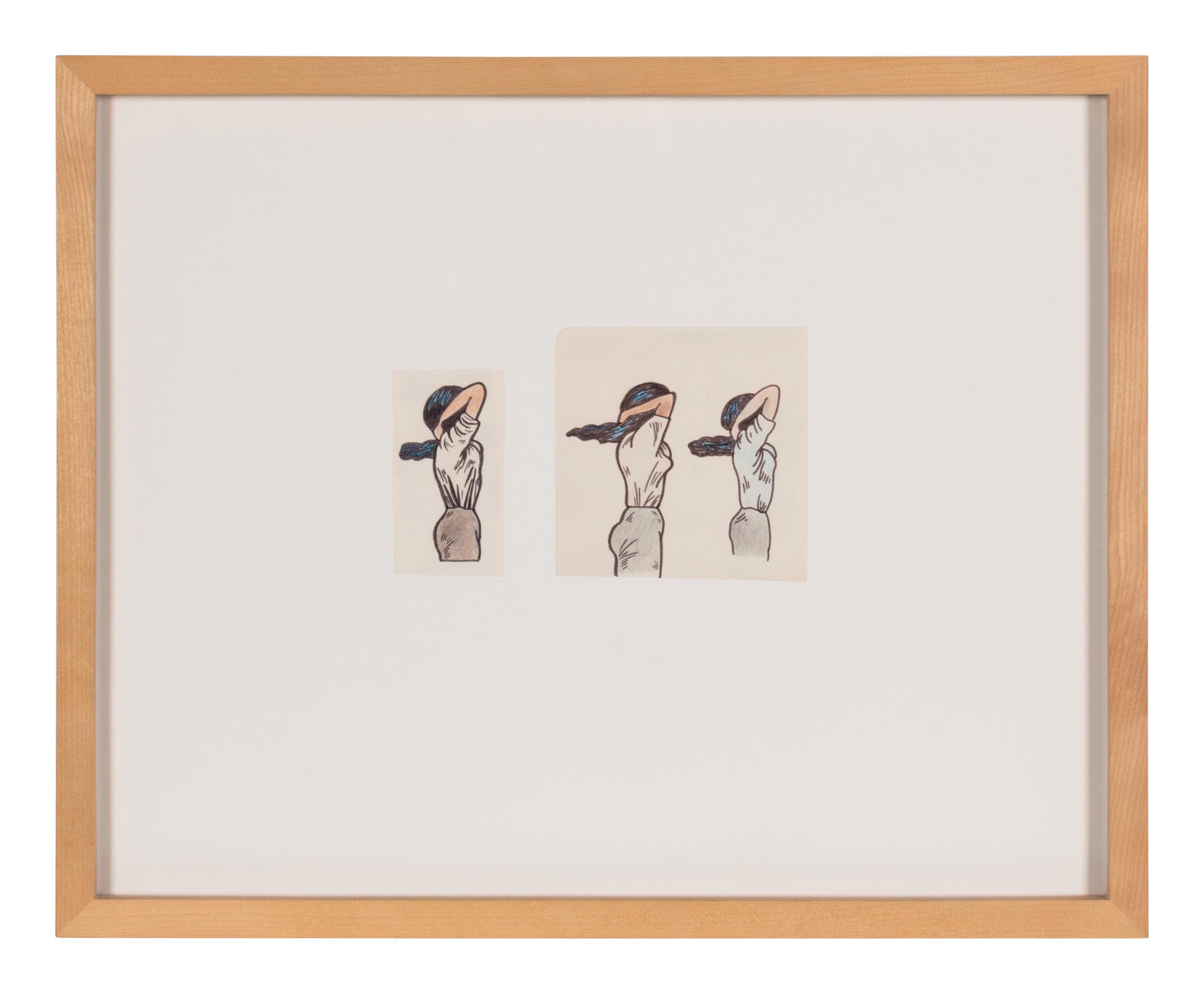 Untitled (Tying Up Hair) , c. 1970 (a pair of works)