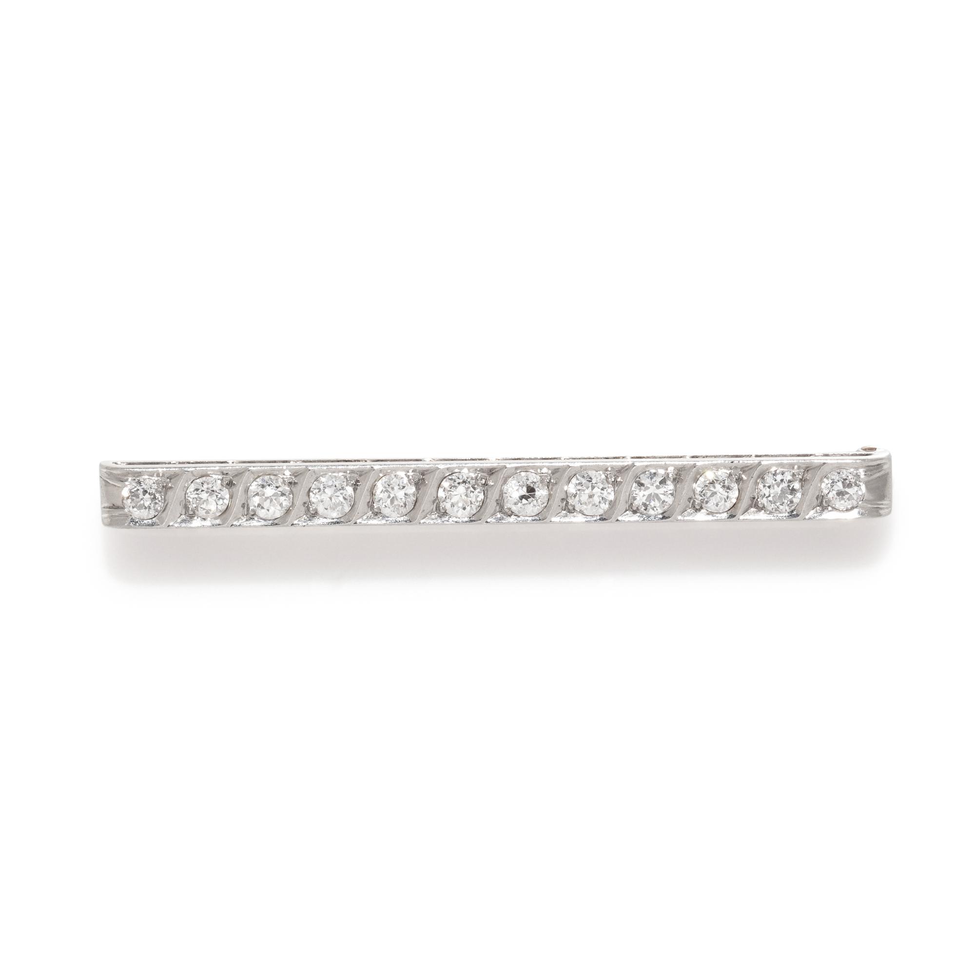 TIFFANY & CO., DIAMOND BAR BROOCH