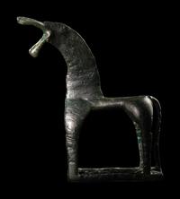 A Geometric Bronze Horse