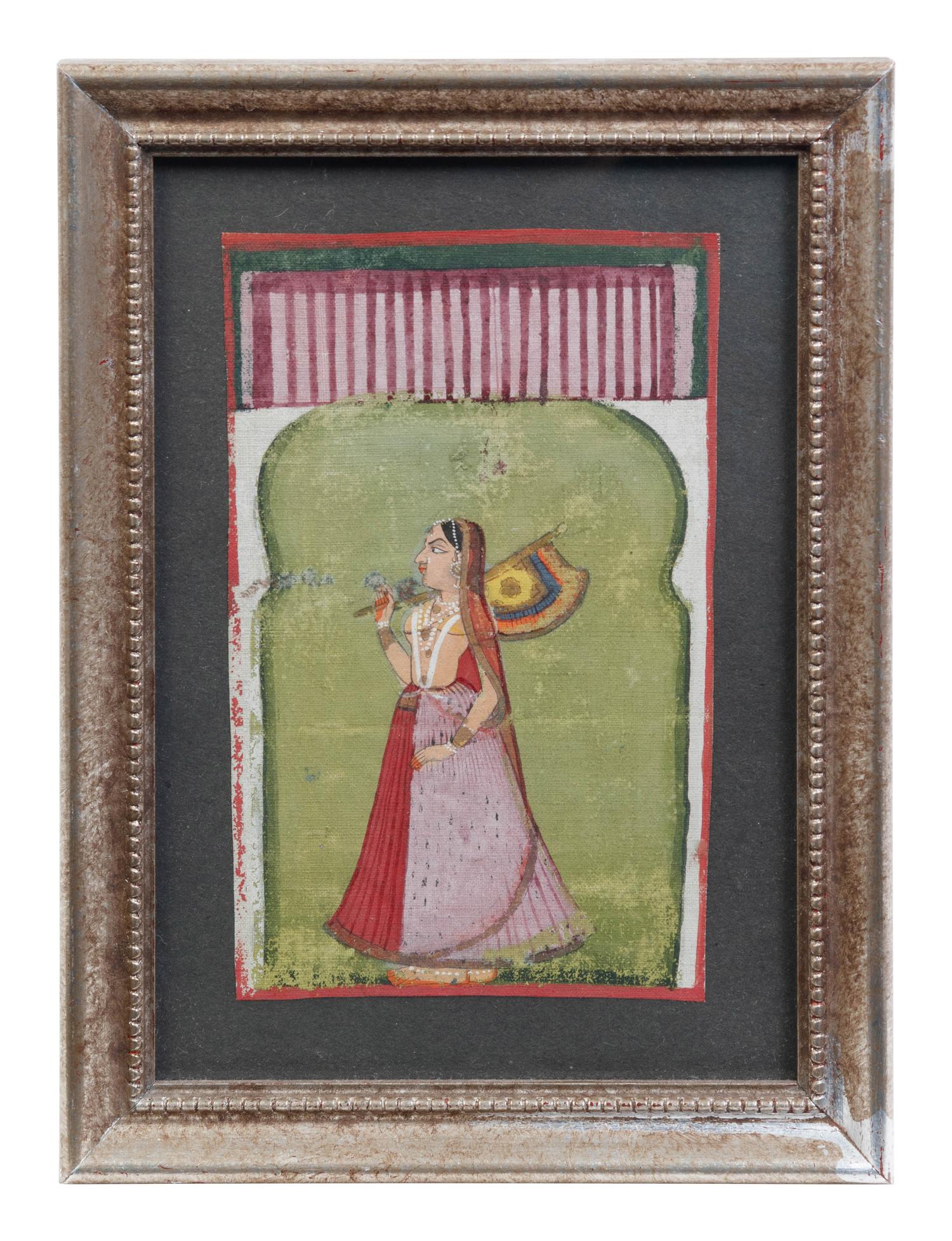 Three Mughal Miniature Paintings