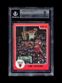 A 1986 Star Michael Jordan Set Break Basketball Card No. 10 The Future (BGS 9 MINT, Two 9.5 Subgrades)