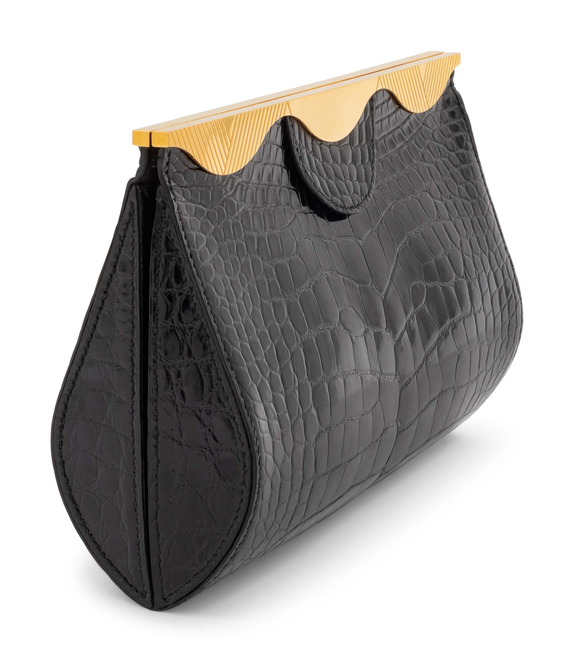 Hermès Limited Edition Crocodile Clutch, 1998
