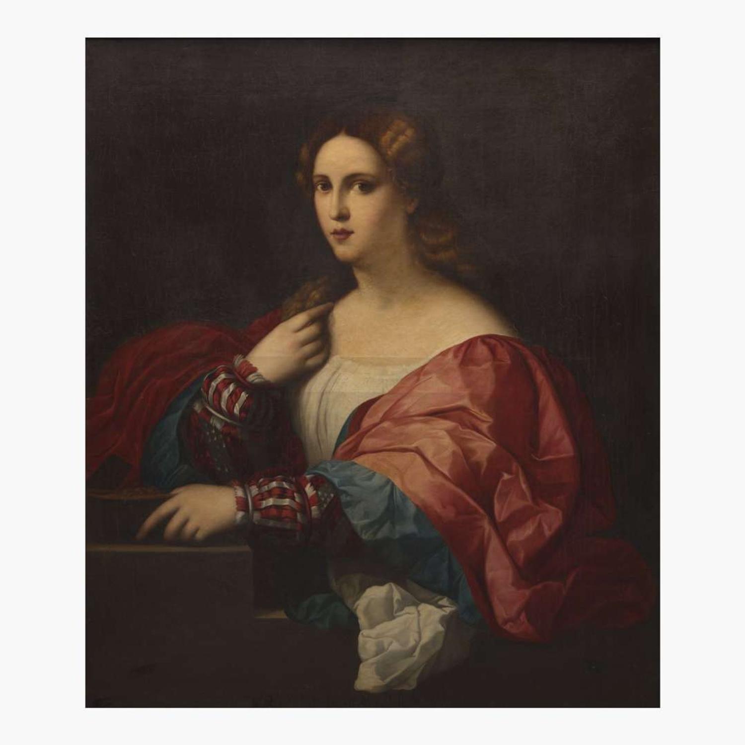 After Jacopo Palma il Vecchio (Italian, B.C. 1479–1528) Portrait of a Young Woman Known as 'La Bella'