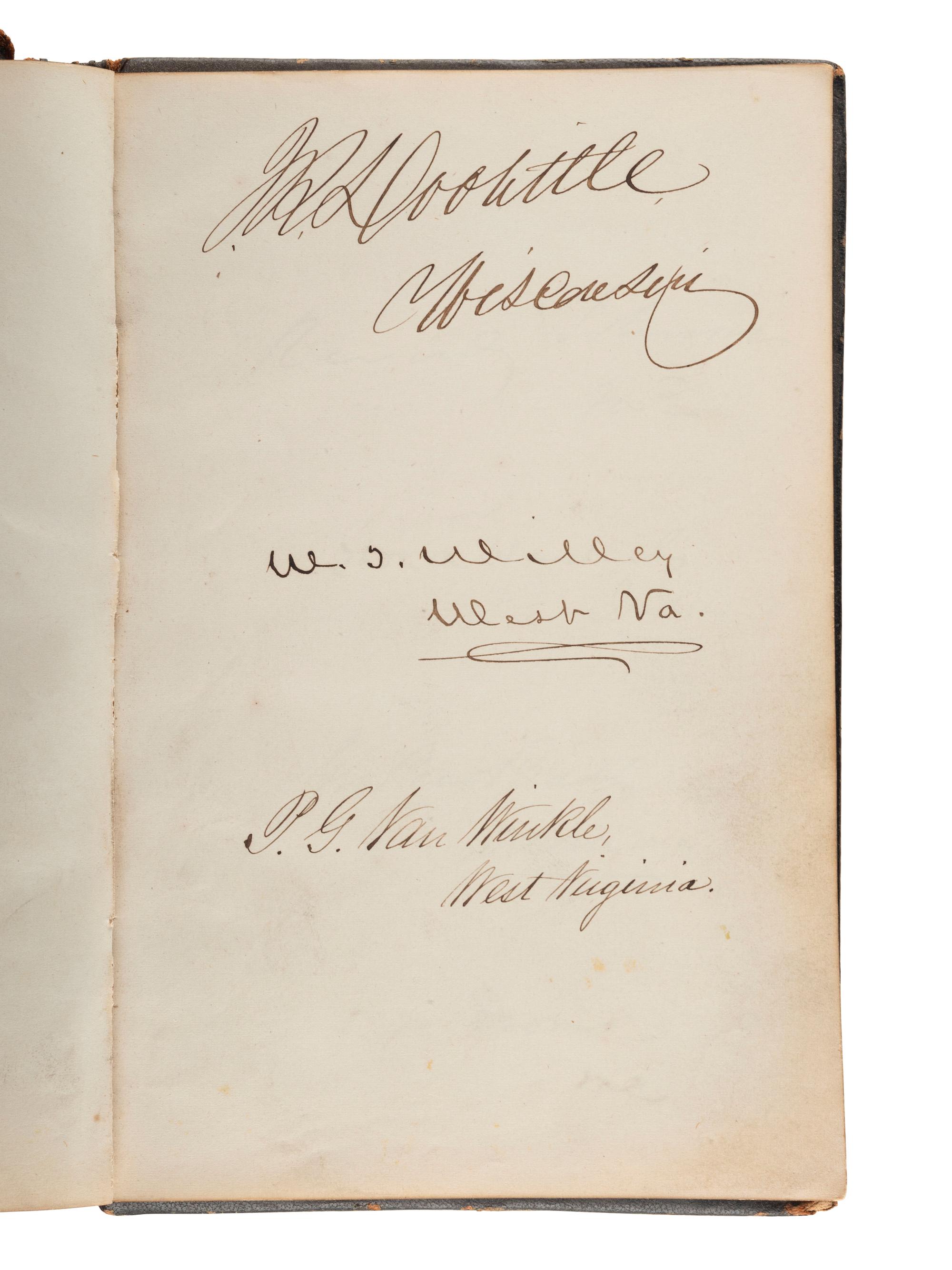 [LINCOLN, Abraham (1809-1865), DOUGLASS, Frederick (ca 1818-1895), and others - AUTOGRAPH ALBUM].