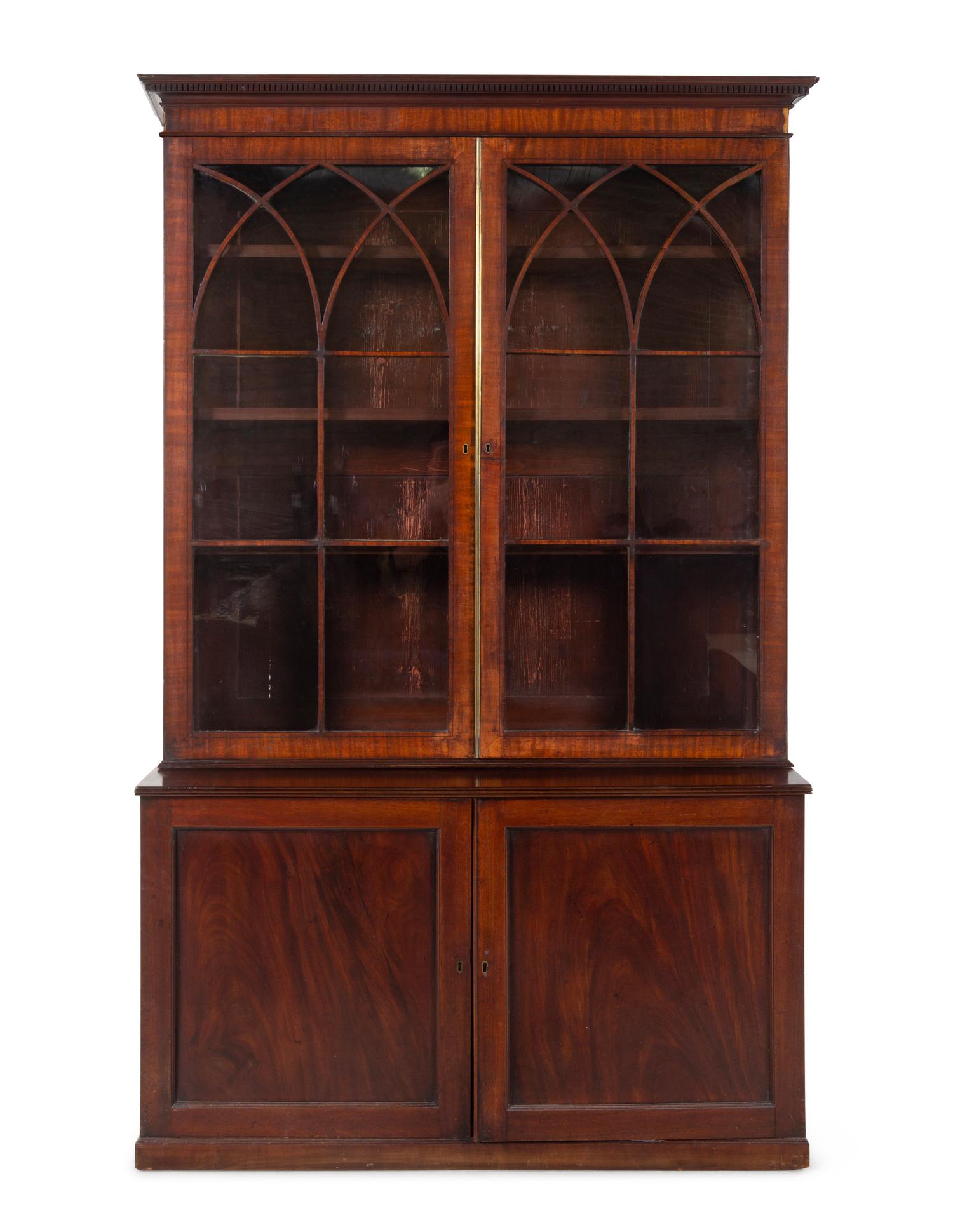 A George III Mahogany Bookcase