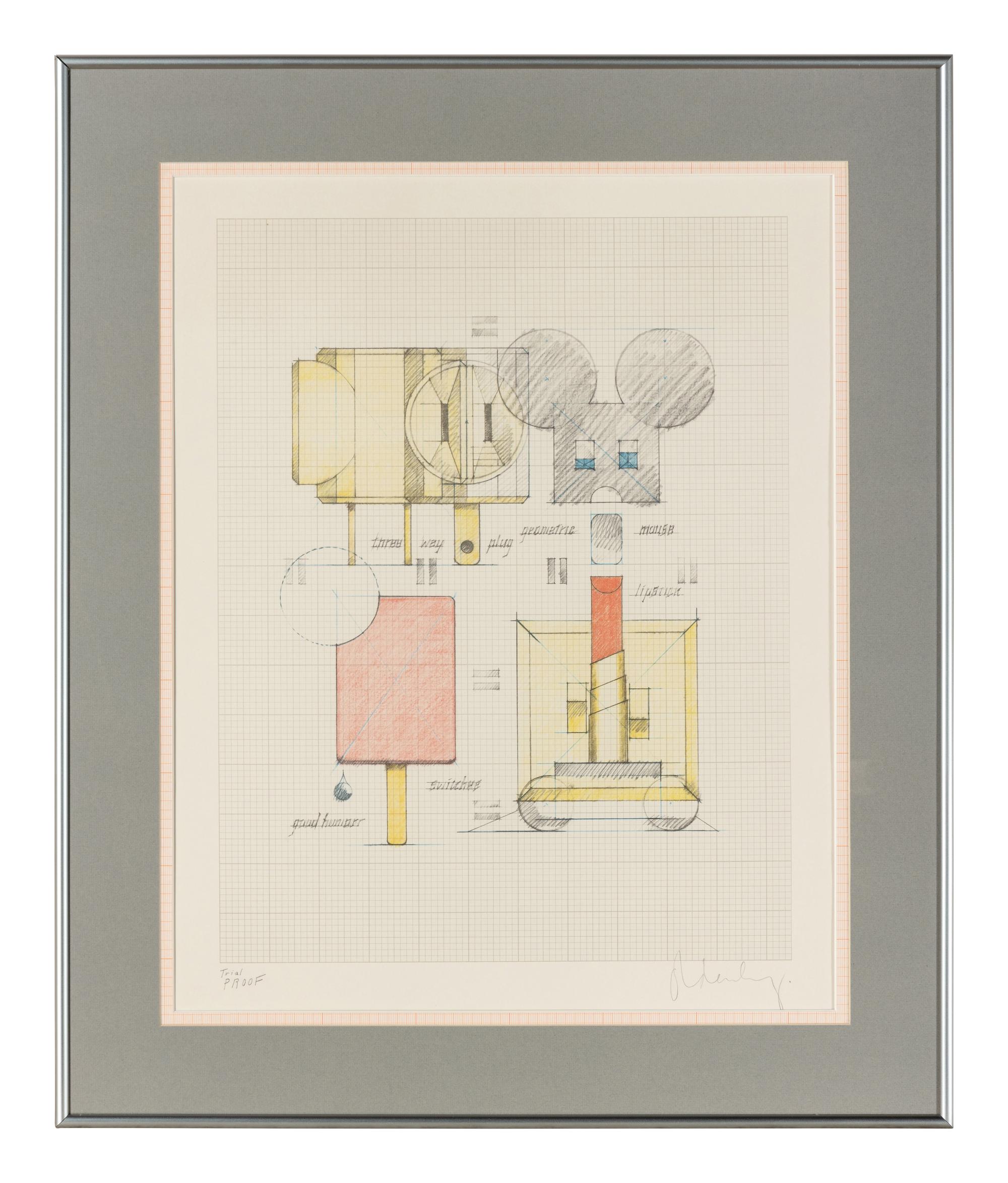 System of Iconography--Plug, Mouse, Good Humor, Lipstick, Switches , 1970