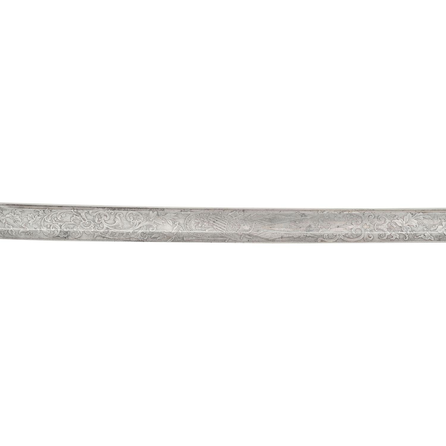 Tiffany Model 1850 Foot Officers Sword Presented to Captain Dennis Flynn