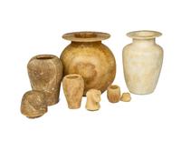 Five Egyptian Style Alabaster Jars