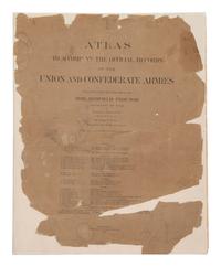 [CIVIL WAR]. COWLES. Atlas to Accompany the Official Records of the Union and Confederate Armies .