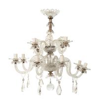 A Continental Cut Glass Chandelier