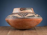 Rio Grande Glaze Ware Pottery Jar