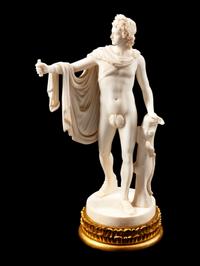 An Italian Marble Figure of Apollo Belvedere
