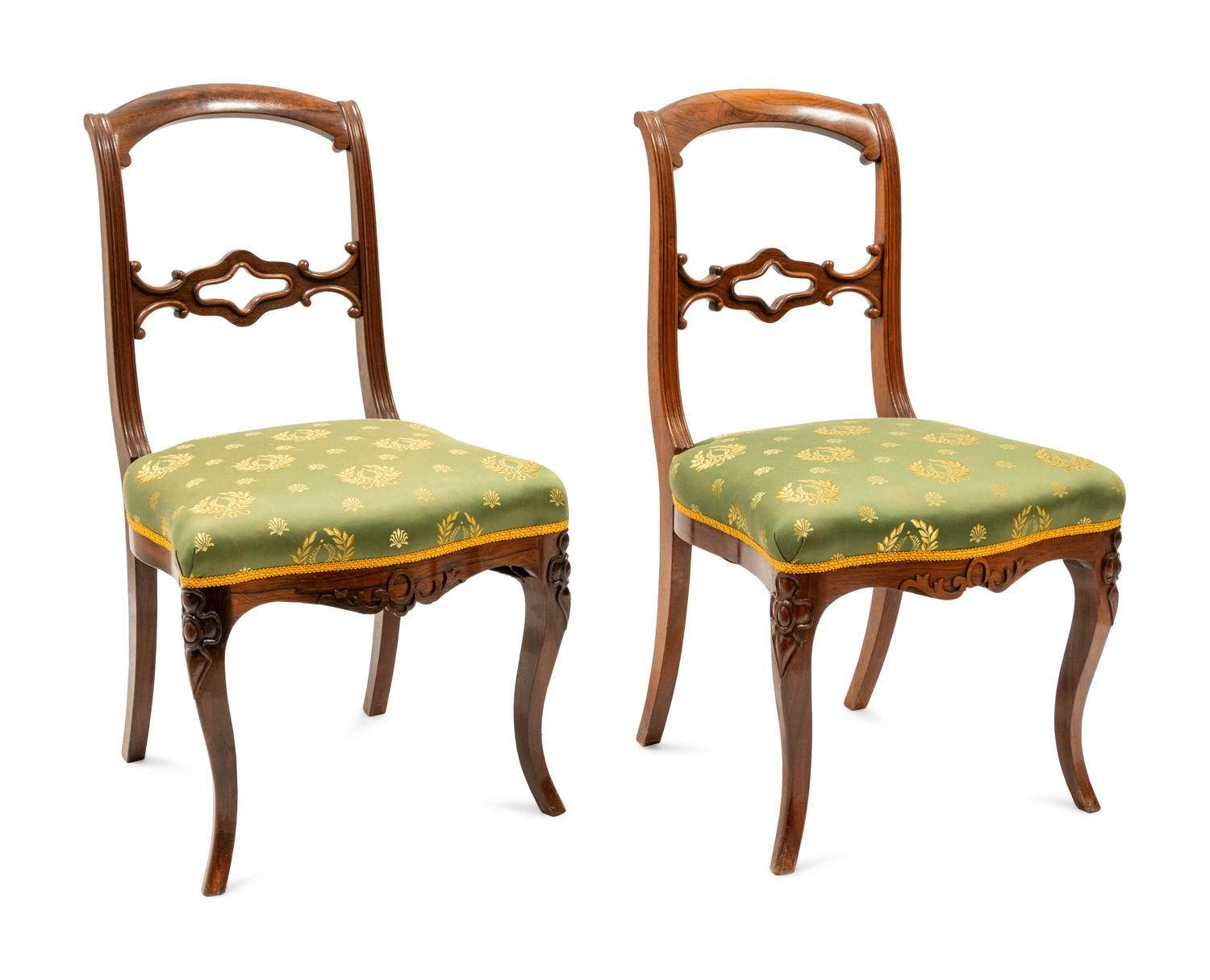 A Group of Four French Empire Side Chairs