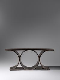 Double 'JMF' Console Table Karl Springer Ltd., USA