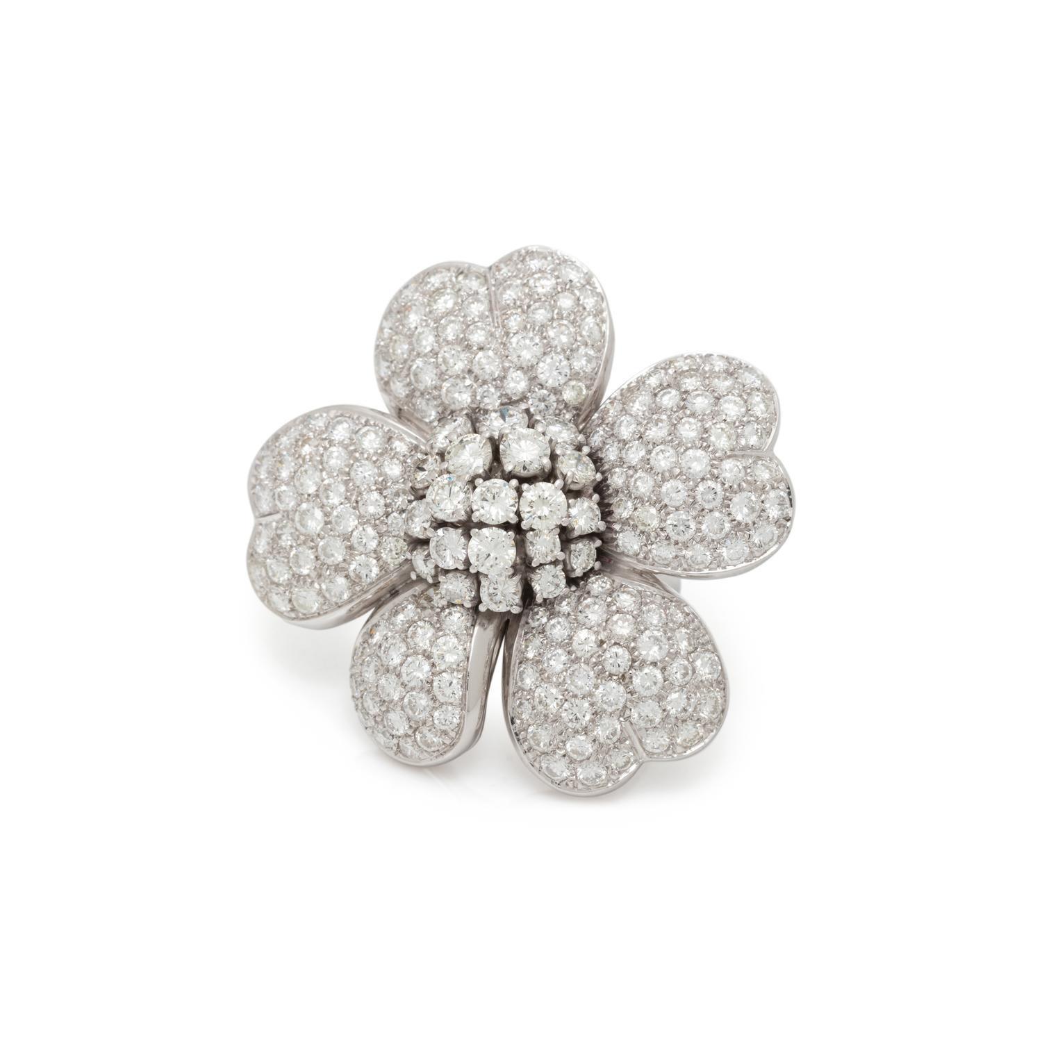 DIAMOND FLOWER RING