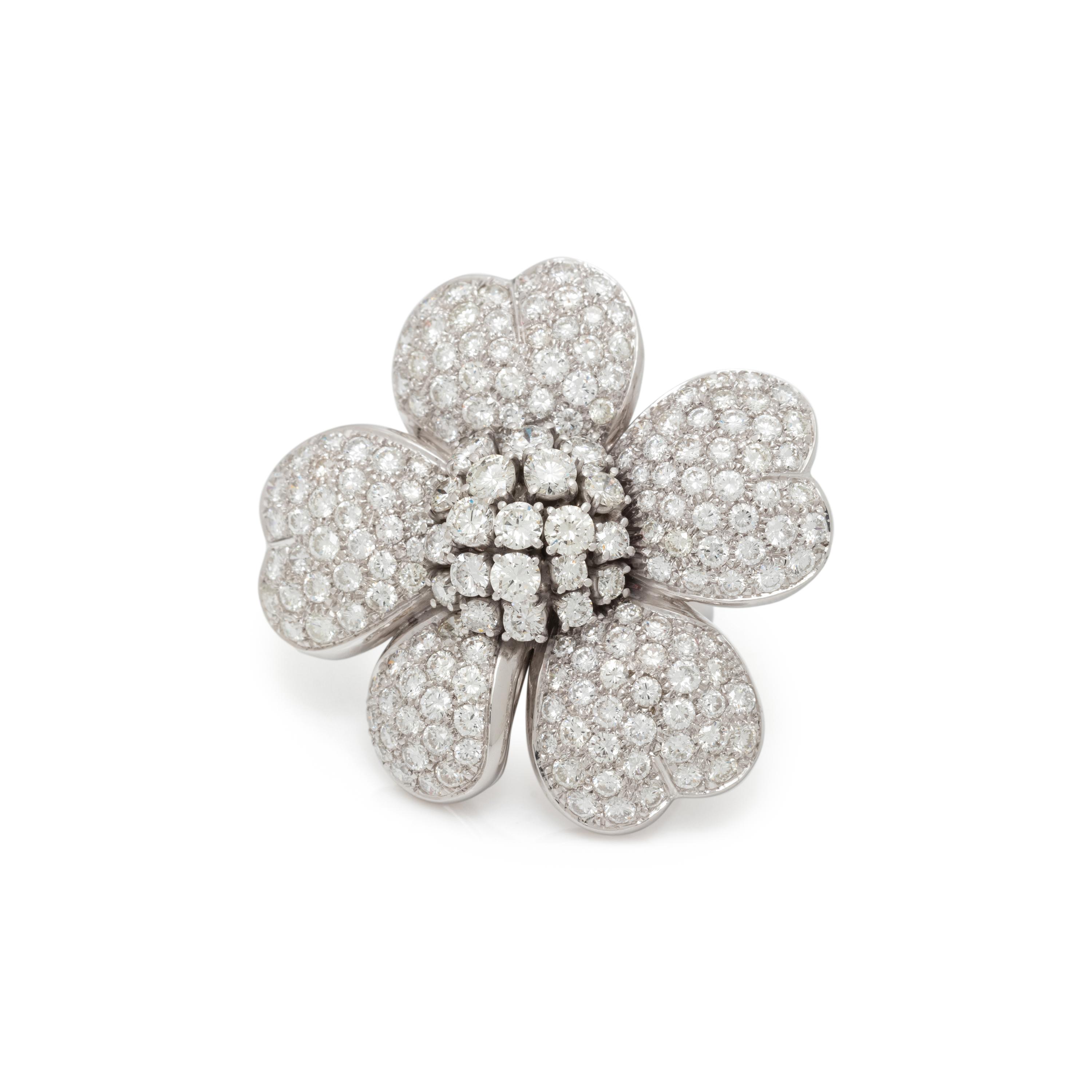 DIAMOND FLOWER RING