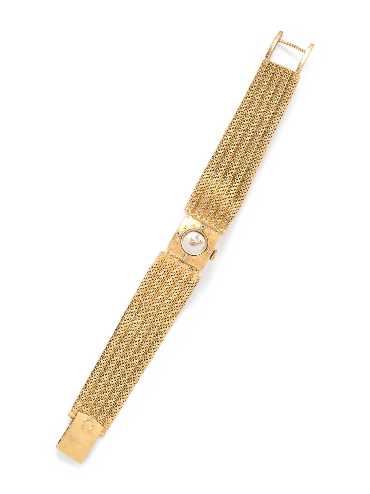 18K YELLOW GOLD AND DIAMOND WRISTWATCH