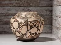 Zuni Polychrome Pottery Olla