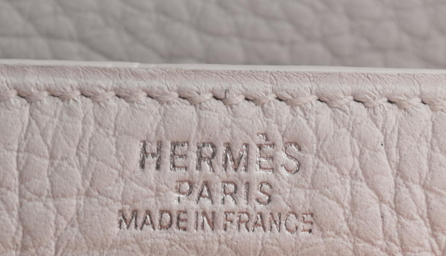 Hermès White Leather 32cm Kelly Bag, 2004