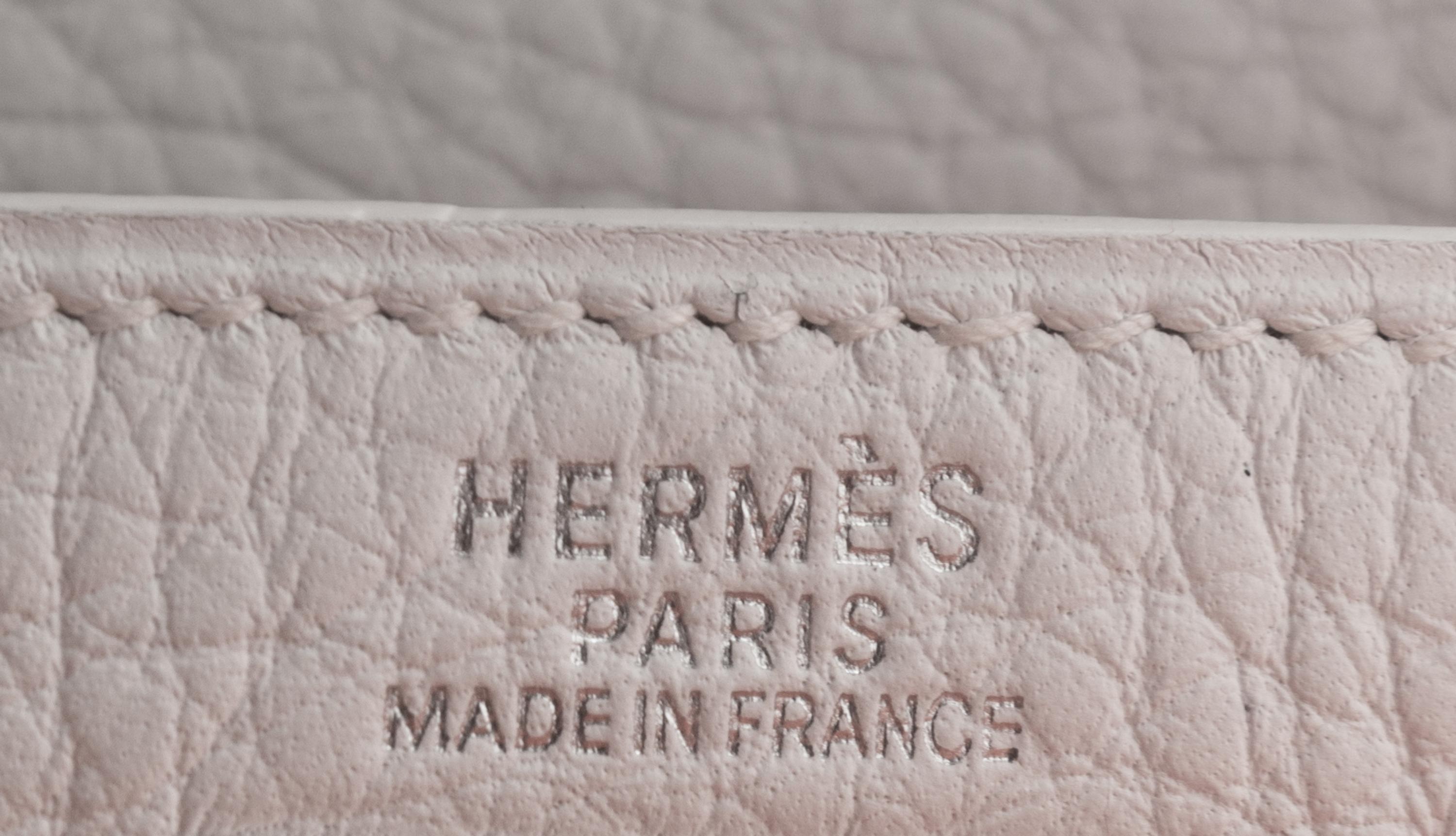 Hermès White Leather 32cm Kelly Bag, 2004