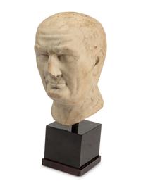 A Continental Marble Head of a Man