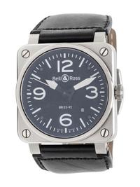 BELL & ROSS, REF. BR03-92 STAINLESS STEEL WATCH