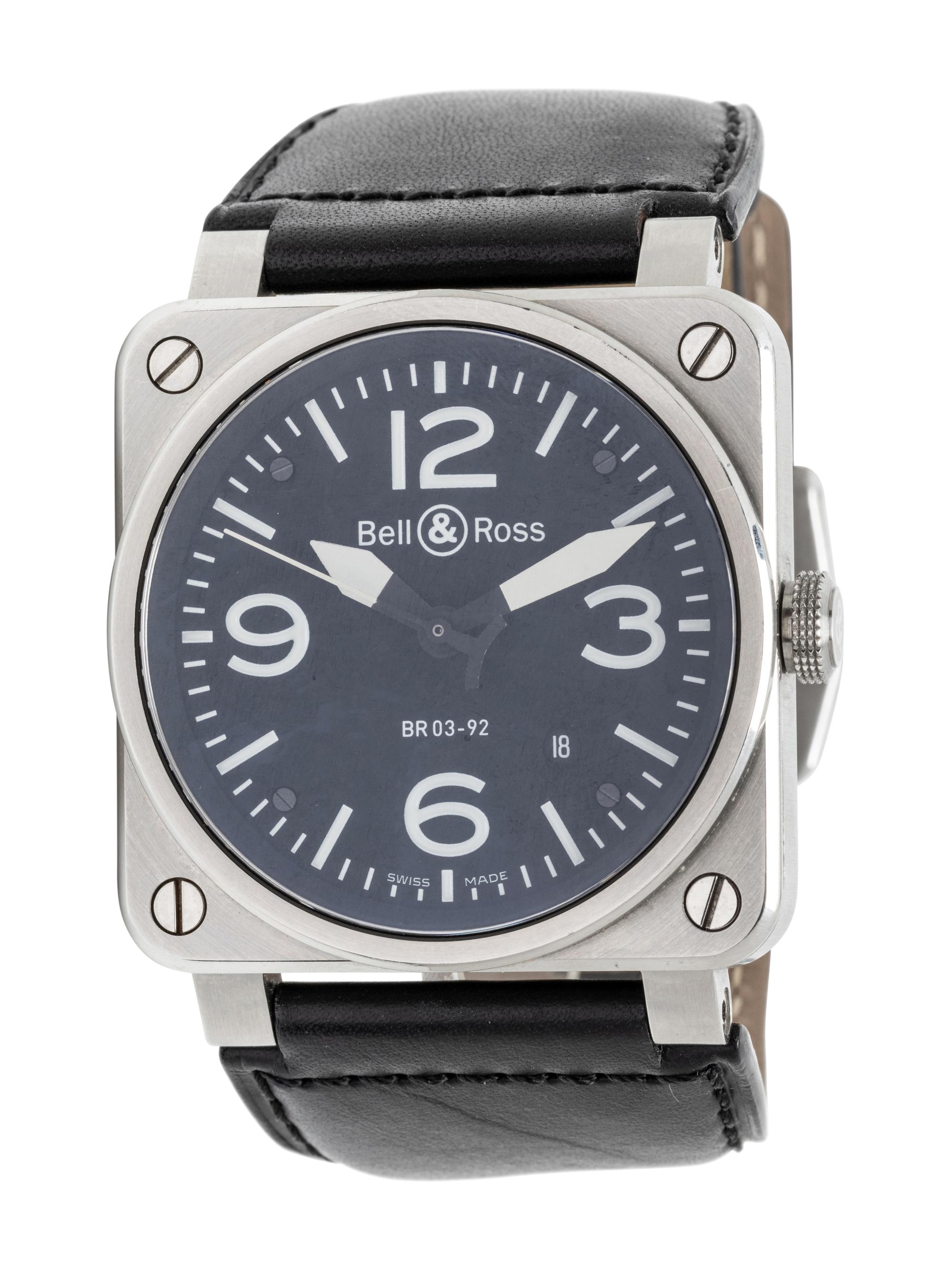BELL & ROSS, REF. BR03-92 STAINLESS STEEL WATCH