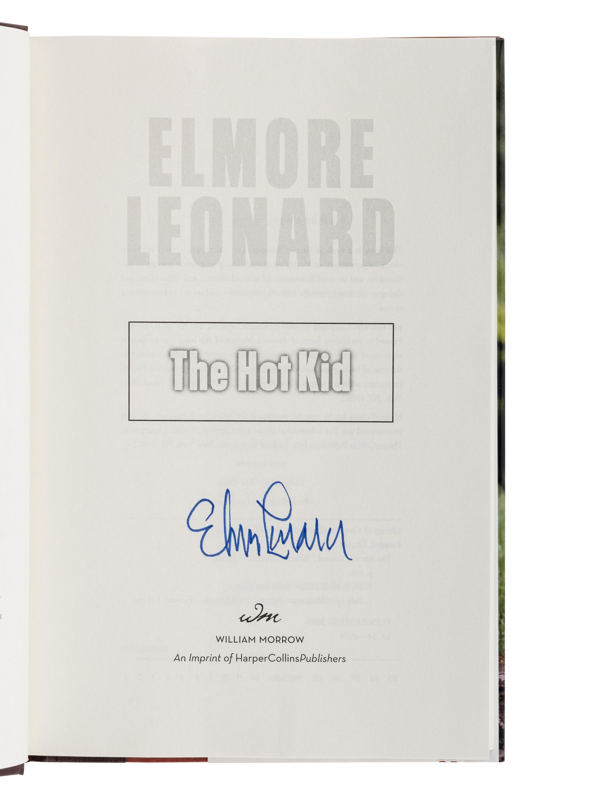 LEONARD, Elmore (1925-2013). A group of 16 works by Leonard, ALL FIRST EDITIONS, MOST SIGNED, comprising: