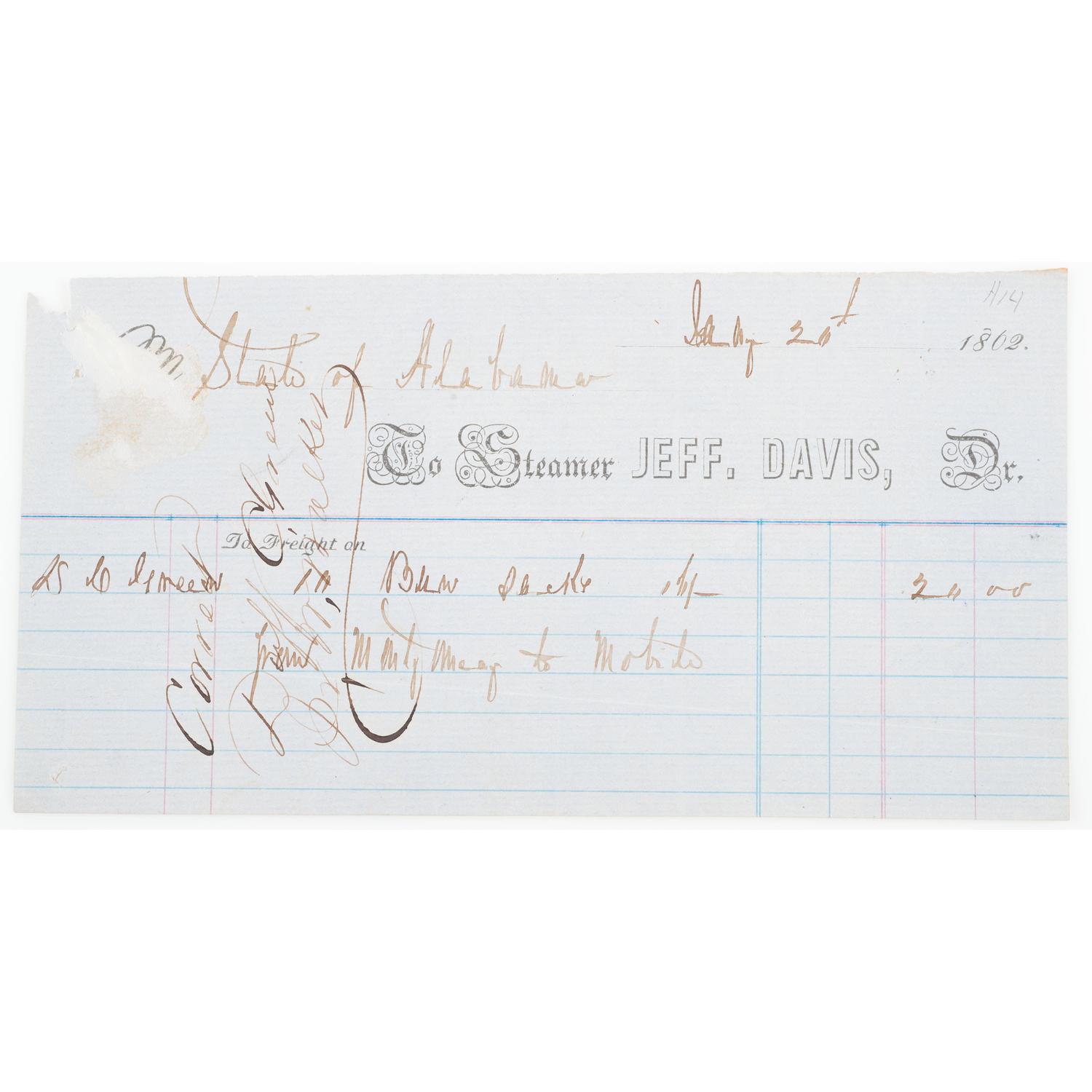 Miscellaneous Items Related to Jefferson Davis