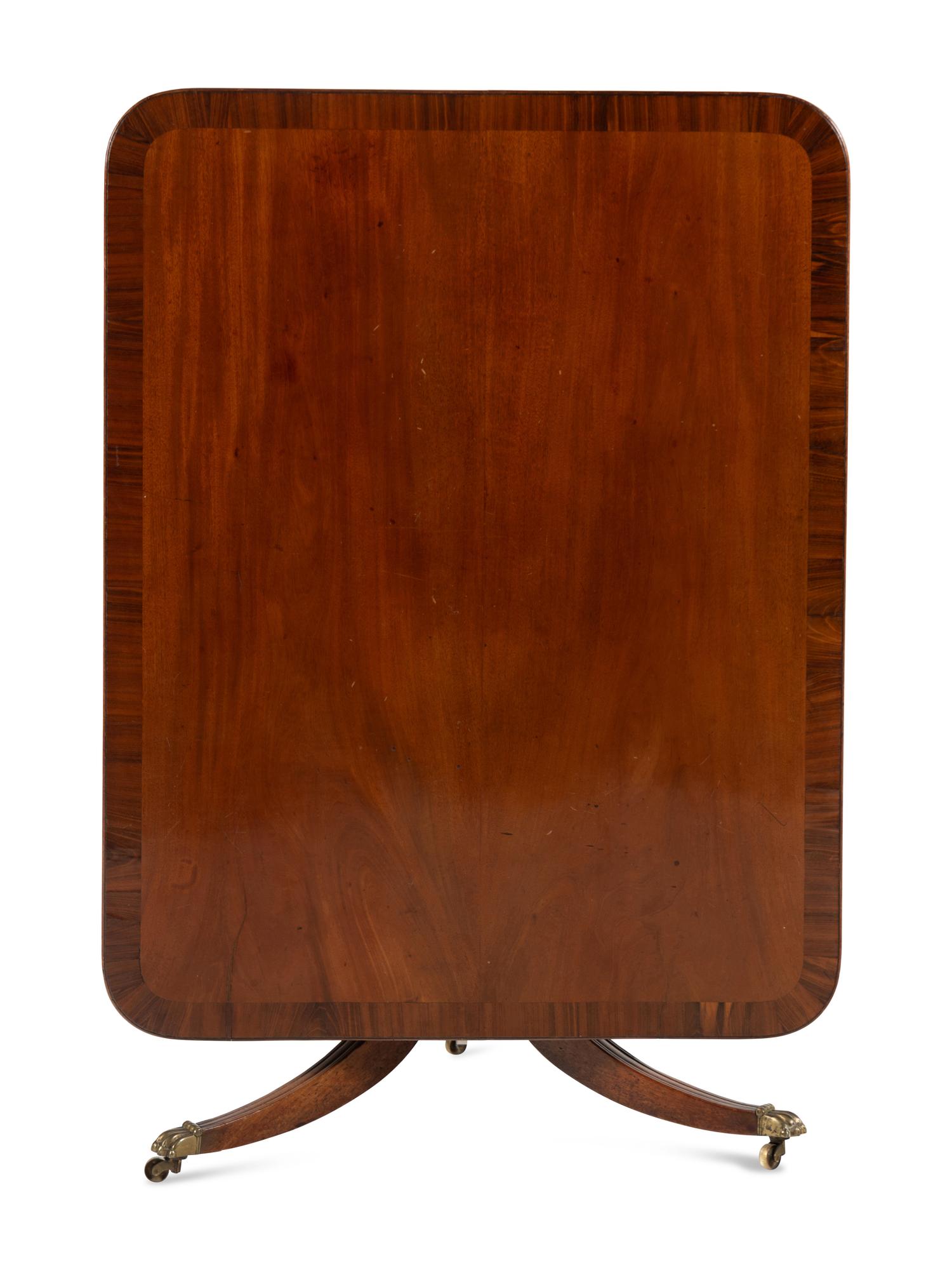 A Regency Style Mahogany Tilt-Top Breakfast Table