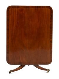 A Regency Style Mahogany Tilt-Top Breakfast Table