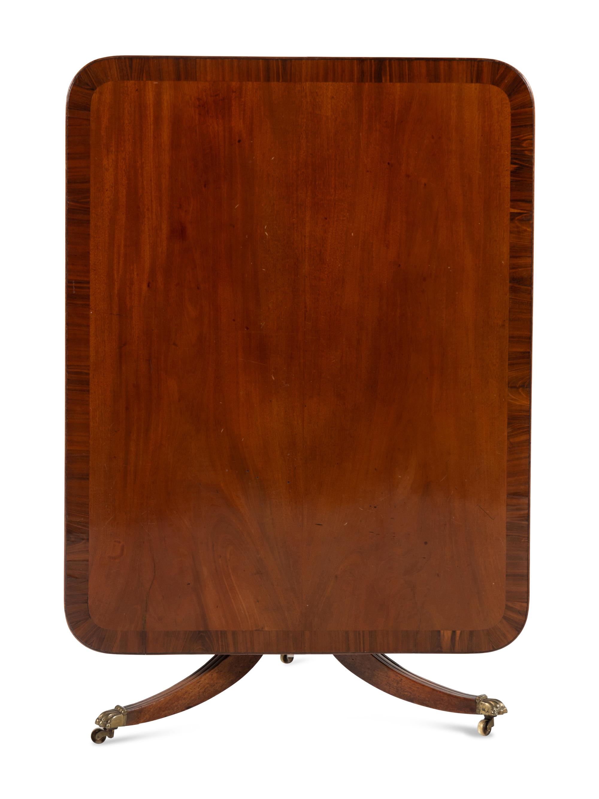 A Regency Style Mahogany Tilt-Top Breakfast Table