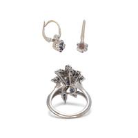 SAPPHIRE AND DIAMOND SET