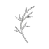 DIAMOND BRANCH MOTIF BROOCH