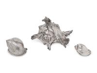 A Group of Three Verdura Silver-Plate Clad Seashells