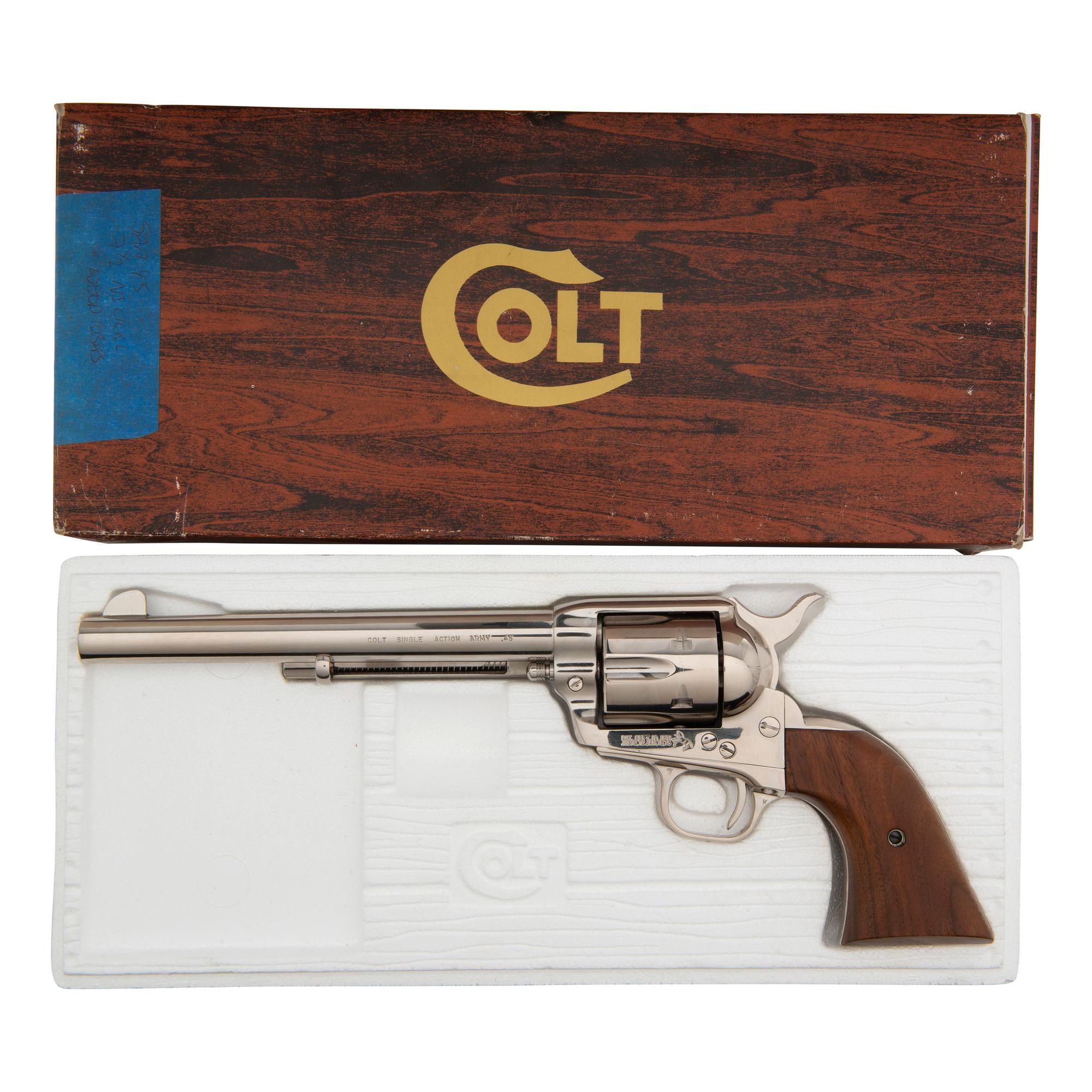 *Colt Single Action Army Nickel Plated .45 in Box