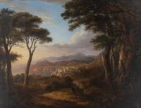 Veduta di Napoli da Posillipo and Veduta della costa Sorrentina (two works)