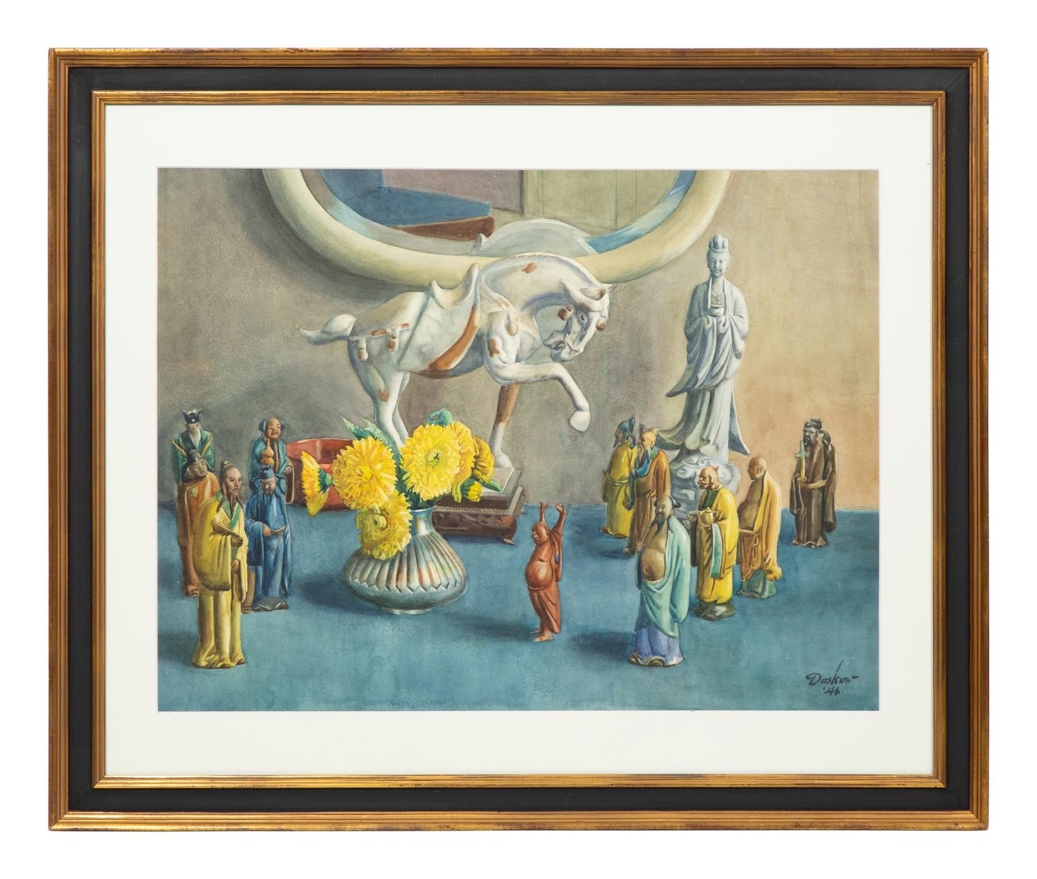 Still Life with Chinese Figurines