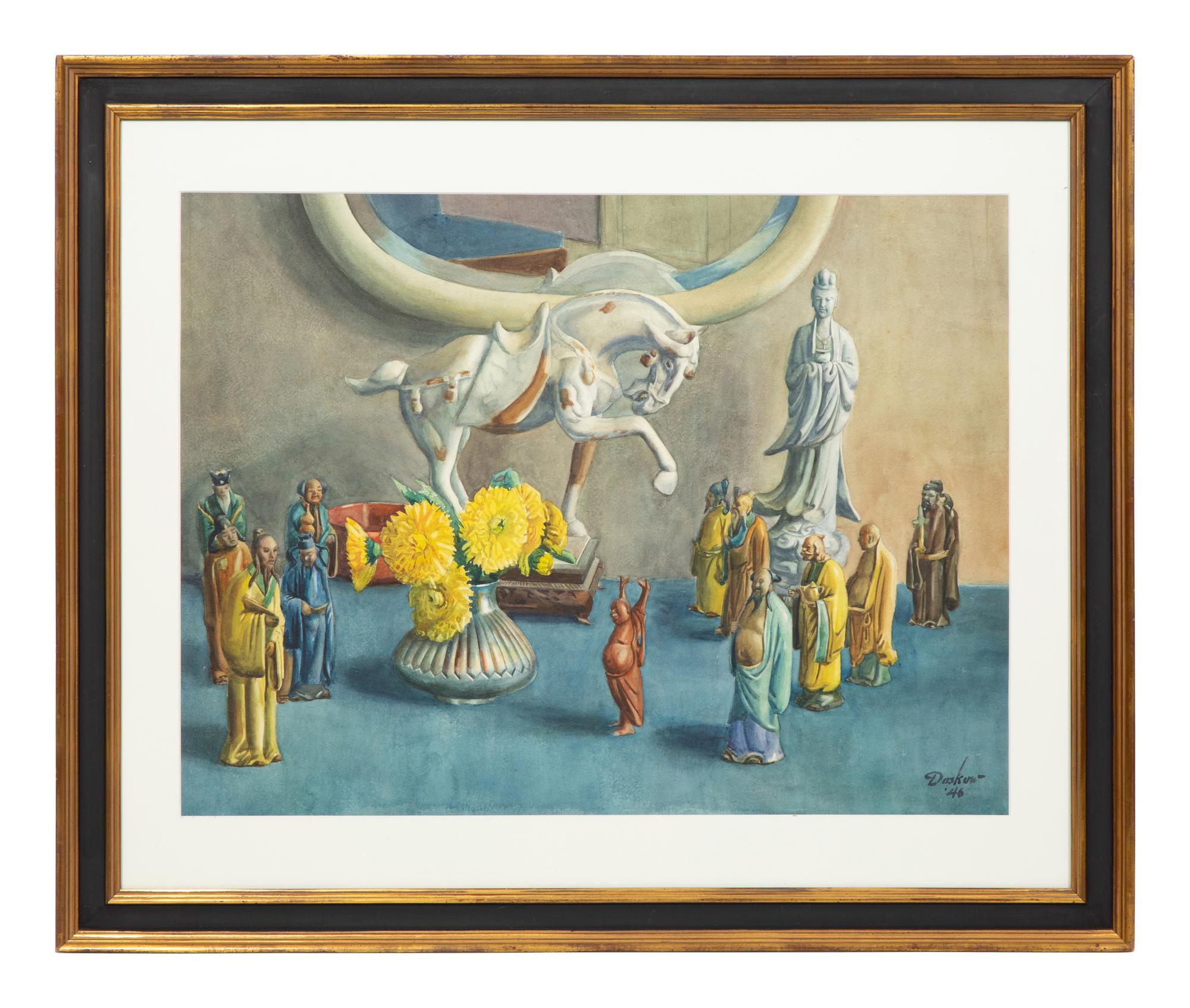 Still Life with Chinese Figurines