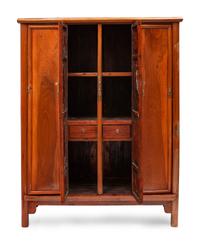 A Chinese Export Hardwood Cabinet