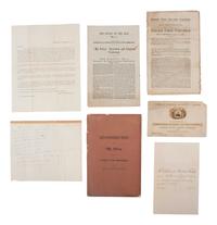 JOHNSON, Andrew (1808-1875). A group of pamphlets and ephemera related to the presidency and impeachment of Andrew Johnson, comprising: